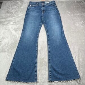 Adriano Goldschmied AG Jeans Womens 29 Blue Madi High-Rise Flare Japanese Denim